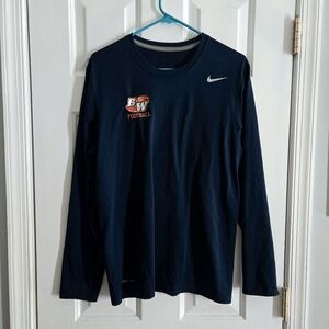 Nike Blue Medium Long Sleeve Dri Fit Tee Casual Comfort